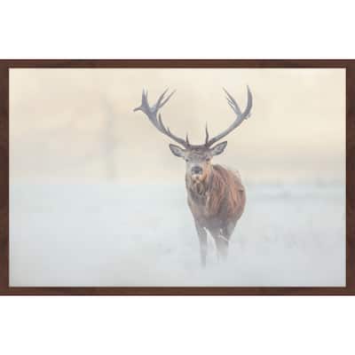 Marmont Hill - 'The Lone Buck' Framed Painting Print - Multi-Color