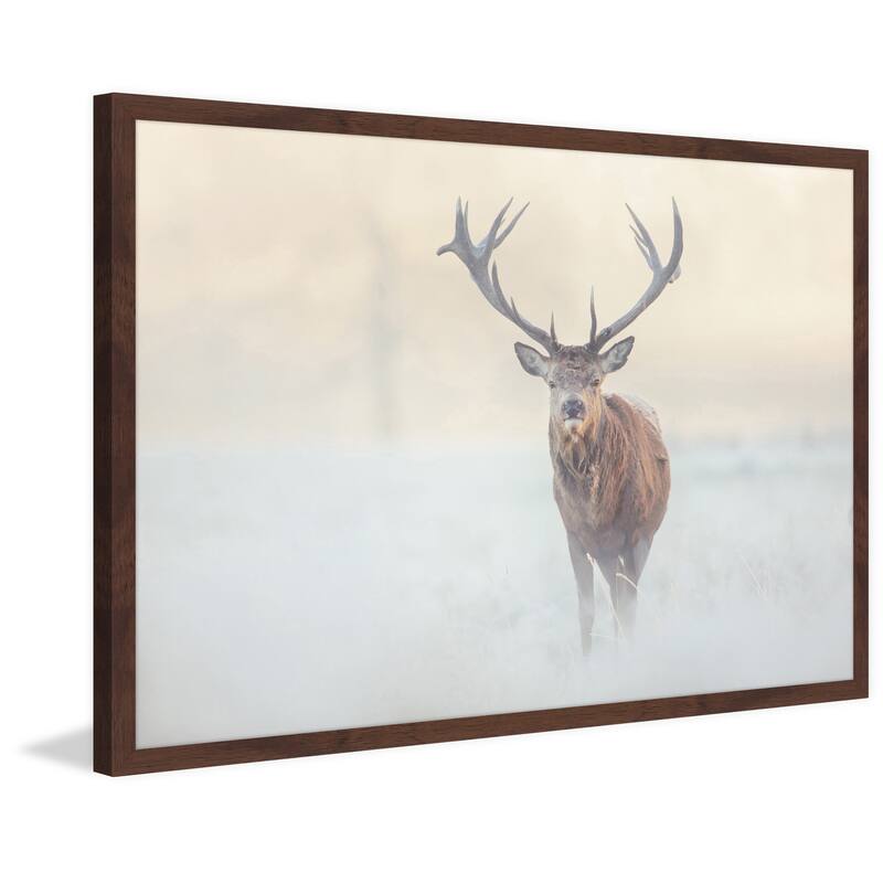 Marmont Hill - 'The Lone Buck' Framed Painting Print - Multi-Color