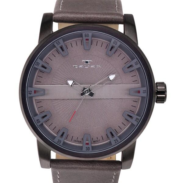 Tavan Haven Men's Watch Leather Strap Three Dimensional Dial