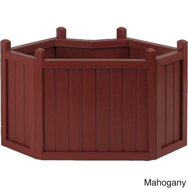 All Weather Composite Corner Planter (34 inches) - Red