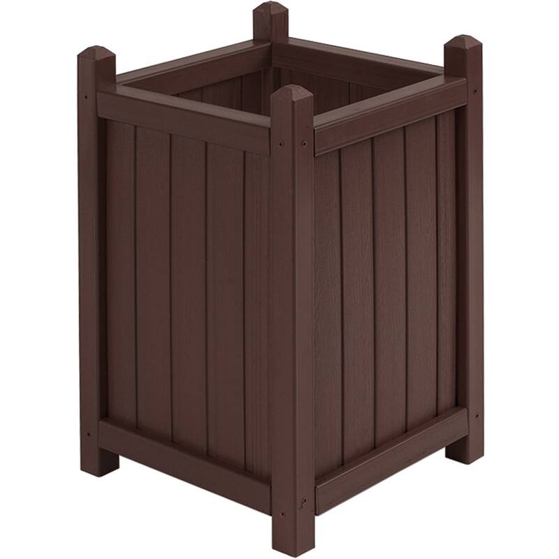 Square Tall All Weather Composite Crown Planter (16 inches)