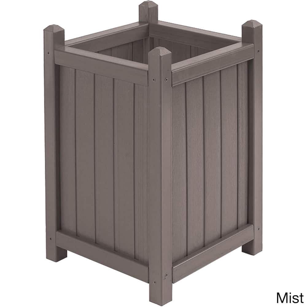 Square Tall All Weather Composite Crown Planter (16 inches)