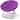 Purple Microsuede/Metal Large Contemporary Saucer Chair