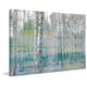 preview thumbnail 2 of 5, Parvez Taj - 'Teal Tree Forest' Painting Print on Wrapped Canvas