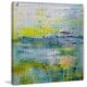 preview thumbnail 2 of 5, Parvez Taj - 'Water Blooms' Painting Print on Wrapped Canvas