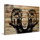 Handmade Parvez Taj - Staring Ram Eyes Print on Natural Pine Wood - Bed ...