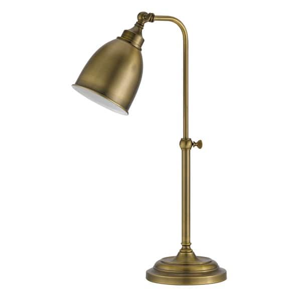 Stijg Oude tijden Knuppel Antique Brass Adjustable 60-watt Pharmacy Table Lamp - On Sale - Overstock  - 13681270