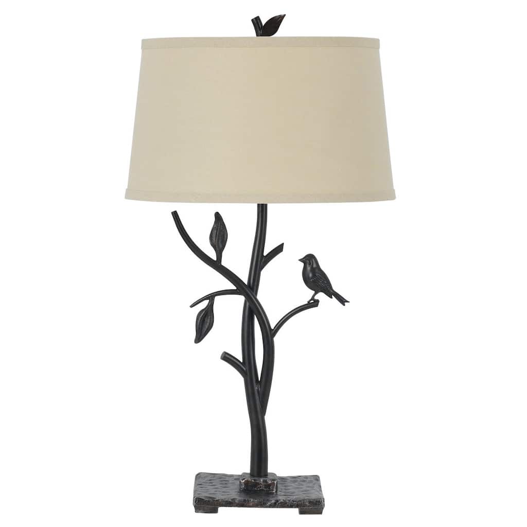 Medora Off-White Iron 150-watt 3-way Table Lamp