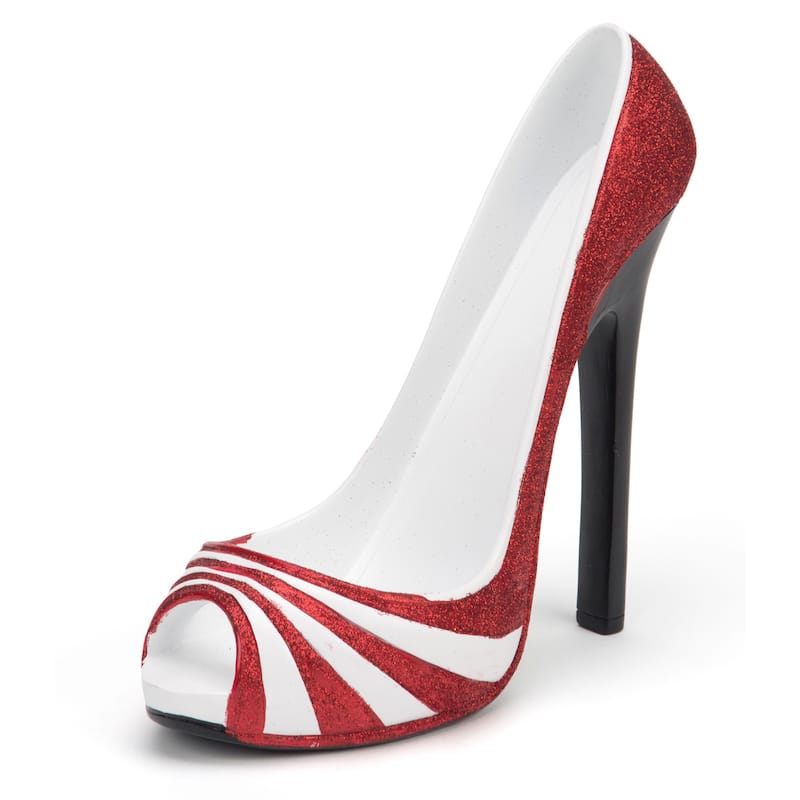 Trademark Innovations KitchInspirations Striped High Heel Wine Bottle Holder Four Attractive Style Variations Available