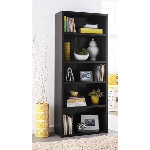 ClosetMaid Premium Black Walnut 5shelf Adjustable Bookcase On Sale
