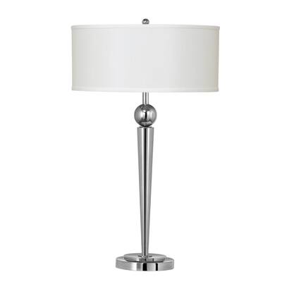 Chrome Metal Table Lamp