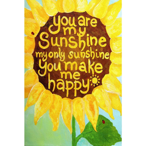 Shop Marmont Hill - 'Sunshine Sunflower II' by Nicola Joyner Painting ...