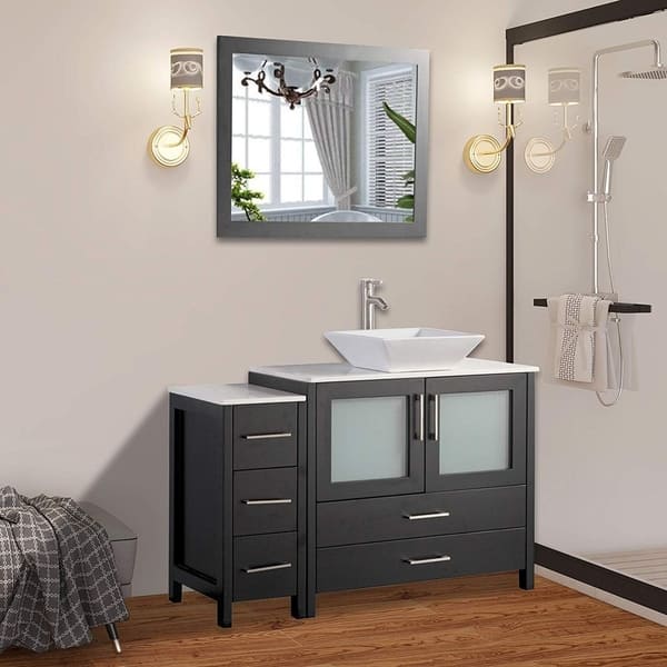 Vanity Art 48 Inch Single Sink Bathroom Combo Set Vanity Art 48 Inch Single Sink Bathroom Combo Set
