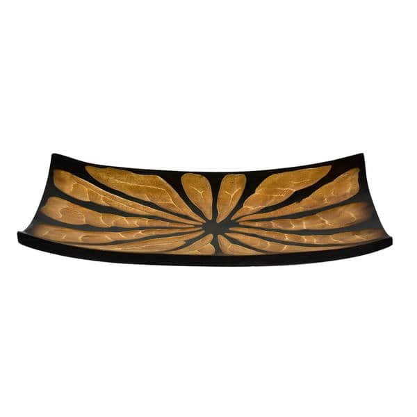 AeraVida Blossom Lotus Mango Wood 8 inches Plate/Tray AeraVida Blossom Lotus Mango Wood 8 inches Plate/Tray