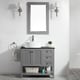 preview thumbnail 2 of 3, Modena 36-inch Vanity in Grey with Glass Countertop