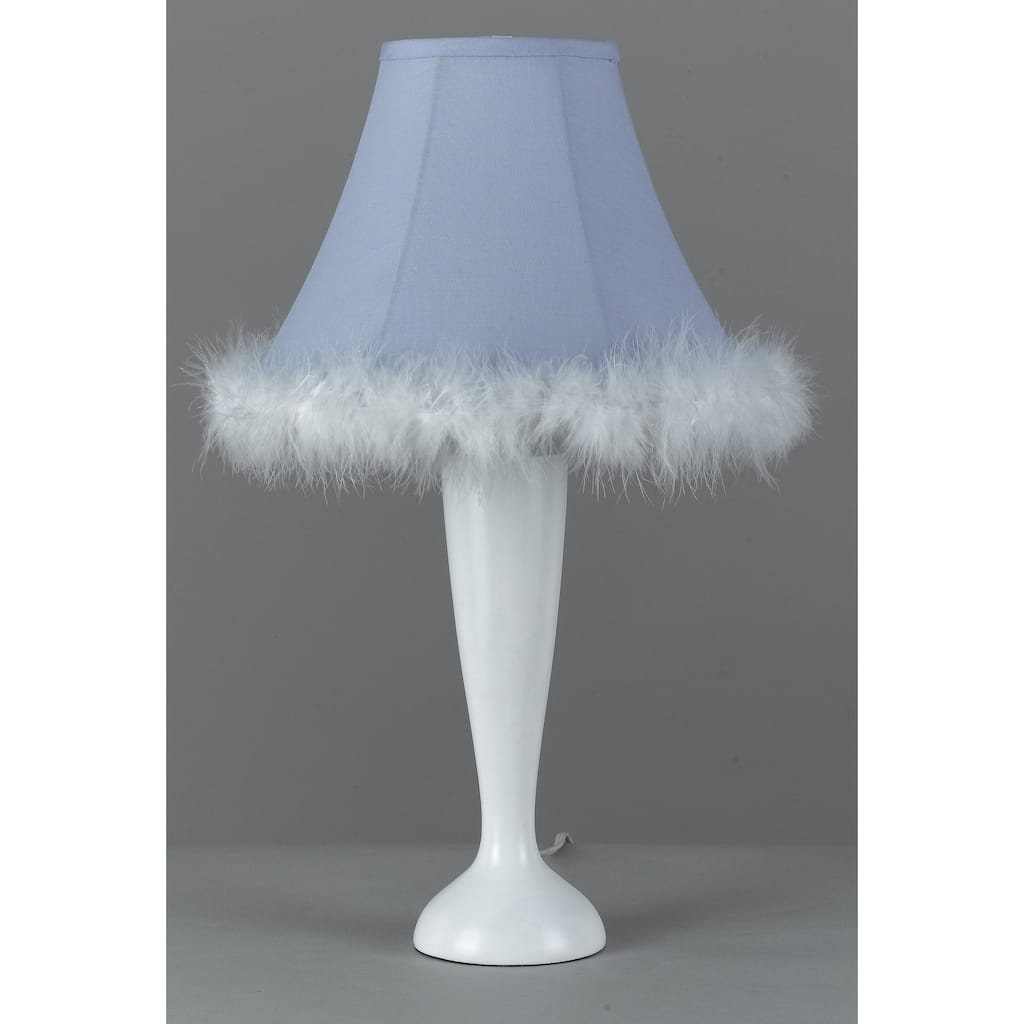 Blue Resin Maid Table Lamp