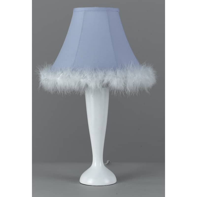 Blue Resin Maid Table Lamp