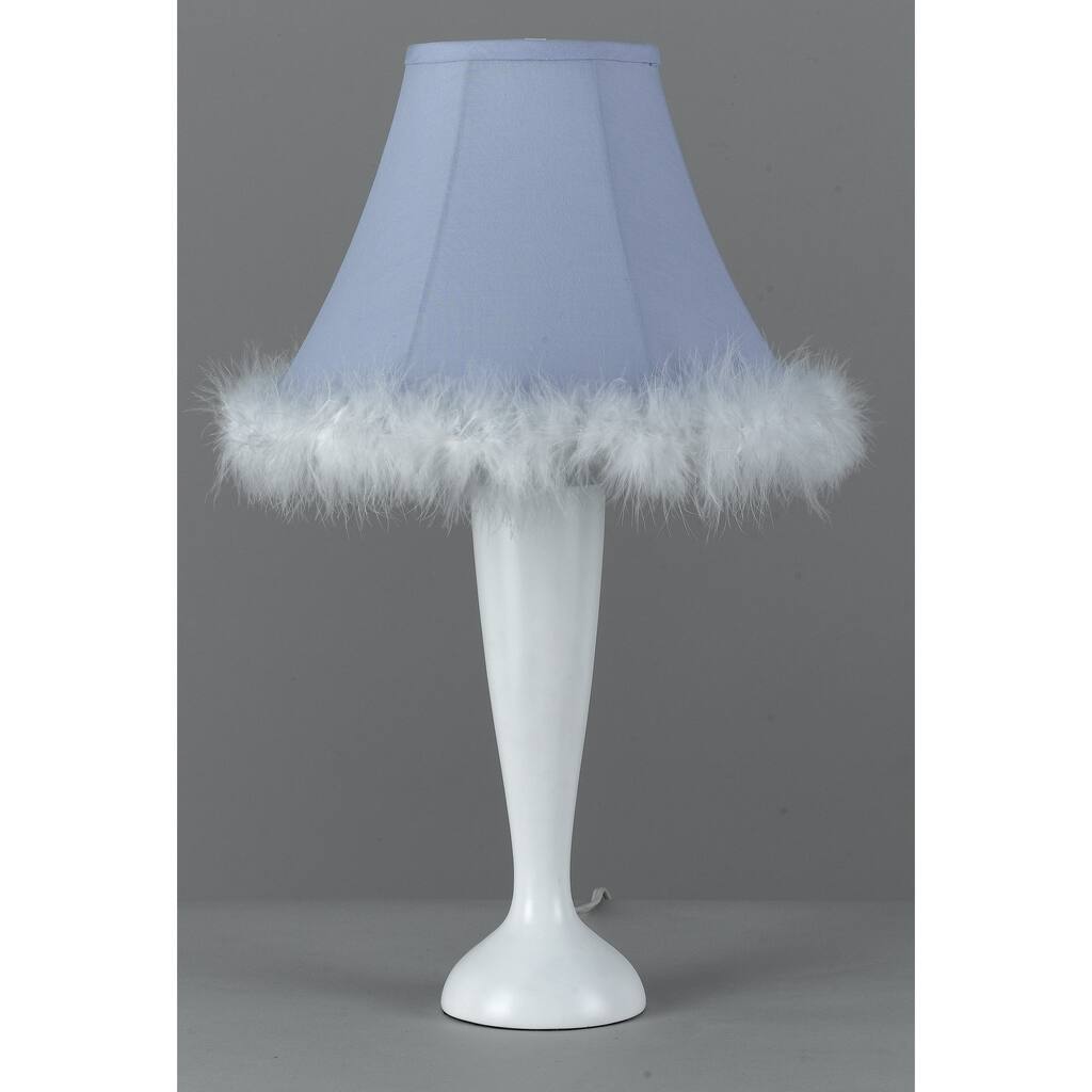 Blue Resin Maid Table Lamp