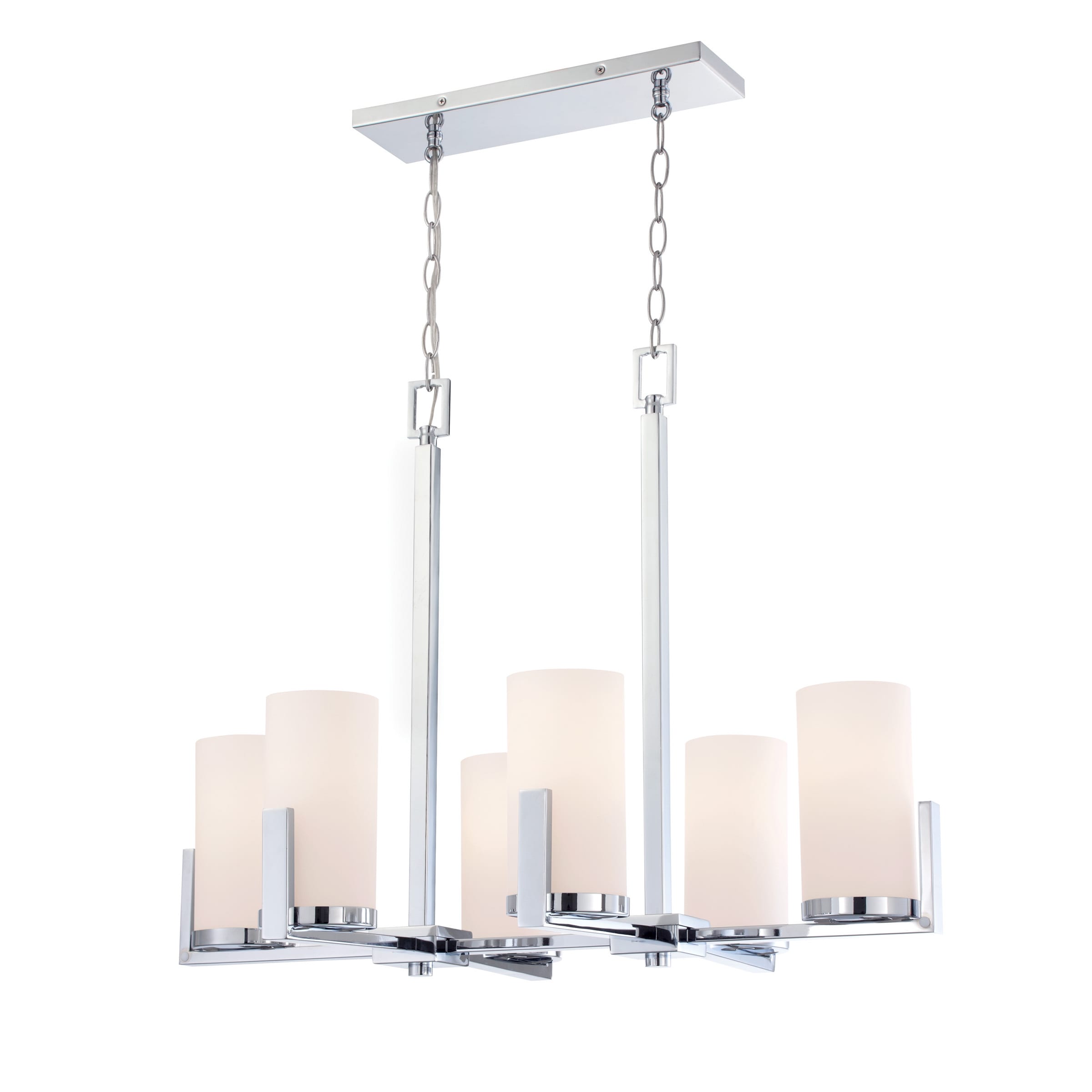 Lite Source 6-Light Caesarea Chandelier - Chrome (Chrome) - Chandeliers For Bedrooms by Overstock.com