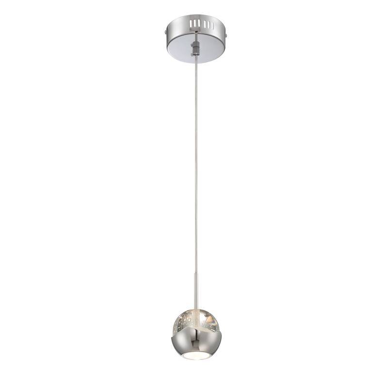 Lite Source 1-Light LED Draplin Mini Pendant Lamp
