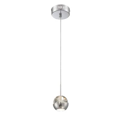Lite Source 1-Light LED Draplin Mini Pendant Lamp