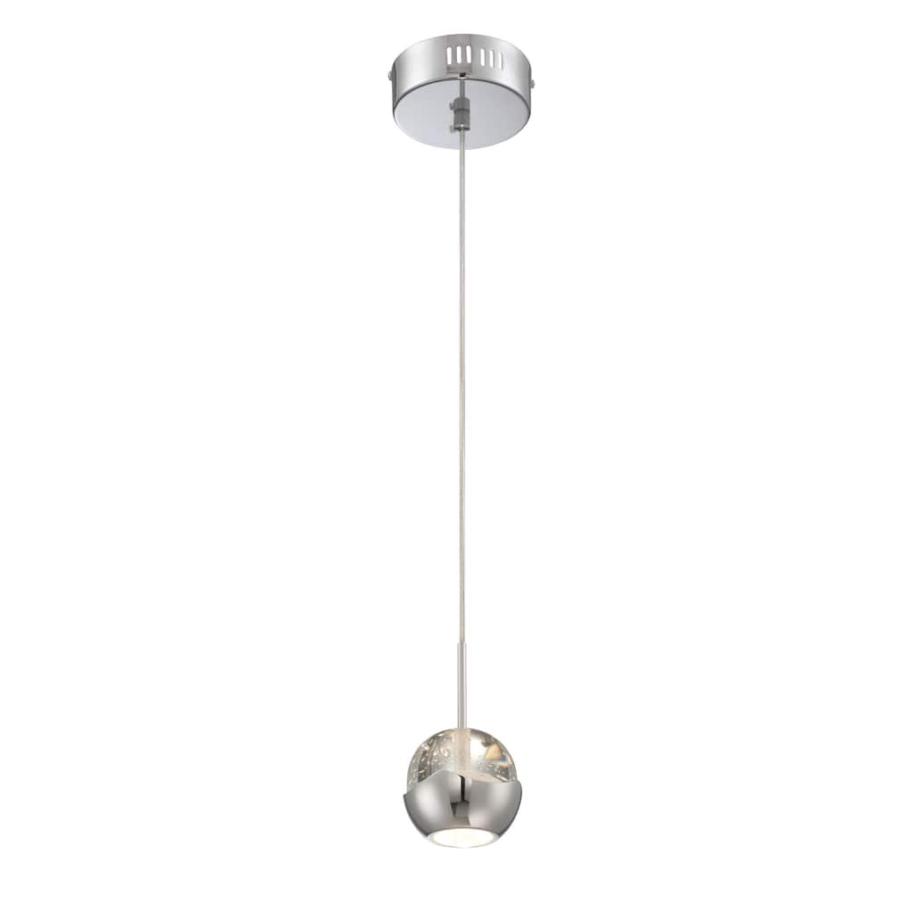 Lite Source 1-Light LED Draplin Mini Pendant Lamp