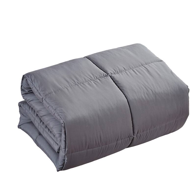 Grey All-season Down Alternative Comforter - Queen