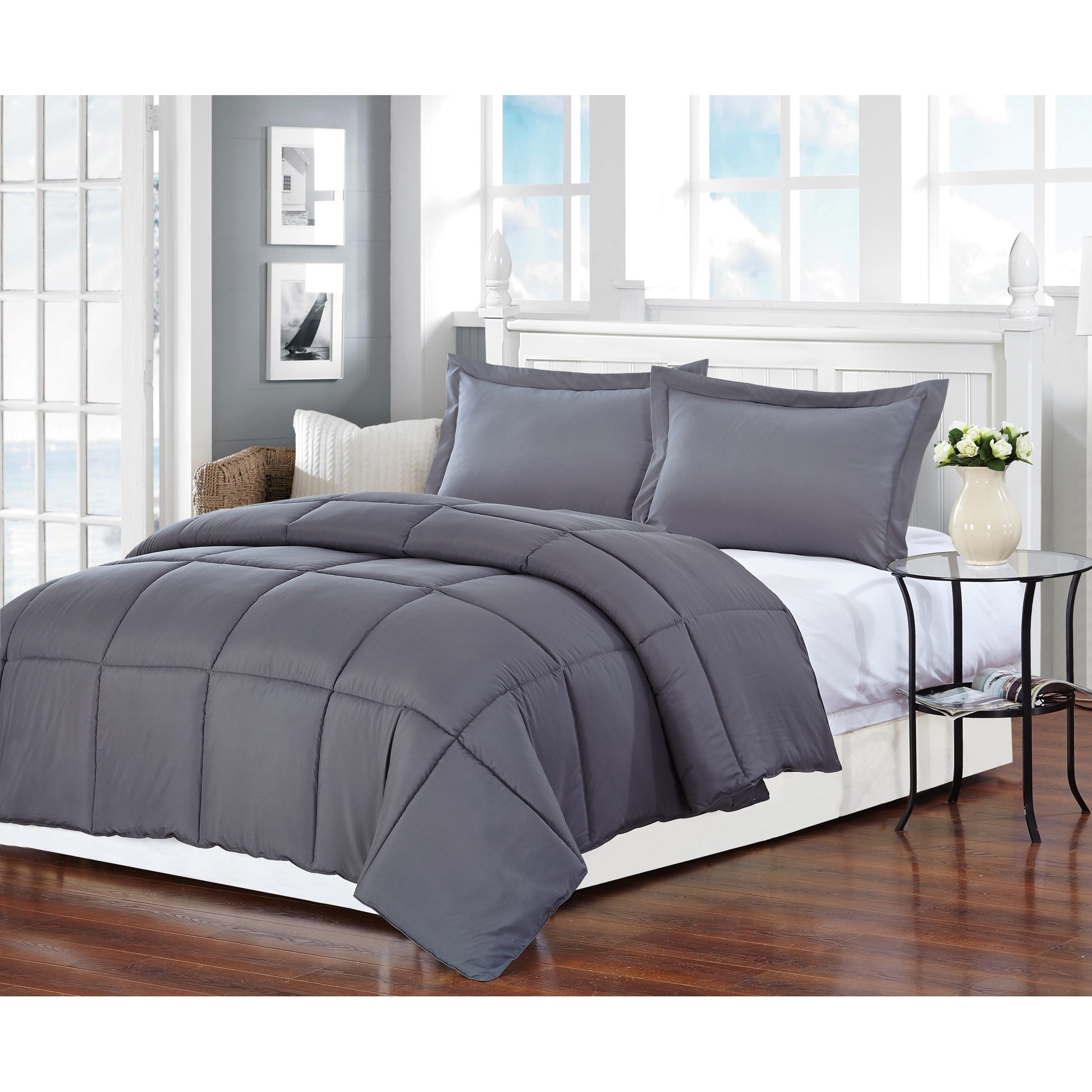 grey down comforters