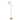 Off-white and Antique-brass-finished Metal 150-watt 3-way Floor Lamp with Swing Arm