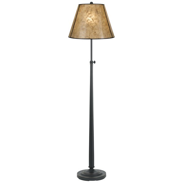 Glendale Mica Black Iron Floor Lamp