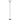 Glass Shade 3-way 150-watt Torchiere