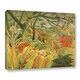 Henri J.F. Rousseau's 'Tiger in A Tropical Storm, 1891' Gallery Wrapped ...