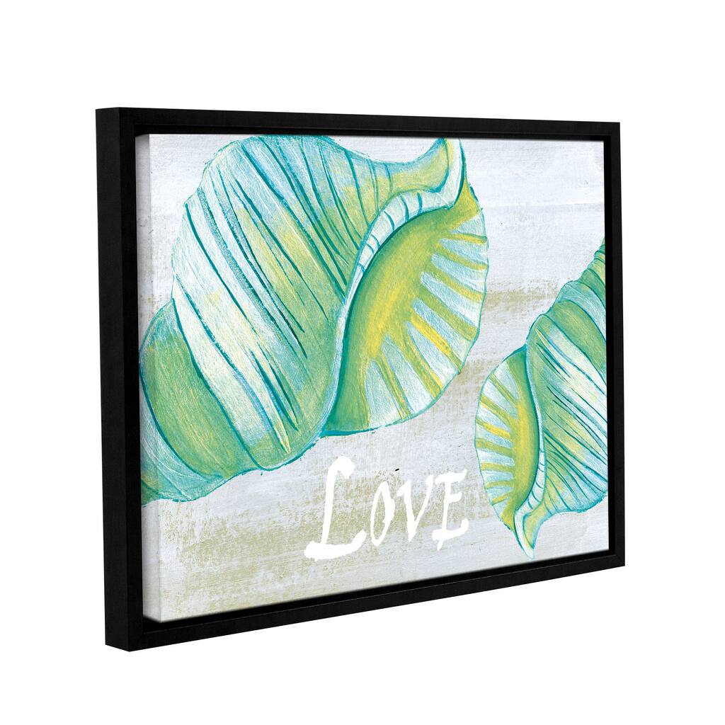 Shanni Welsh's 'Coastal Christmas' Gallery Wrapped Floater-framed Canvas - Multi-Color