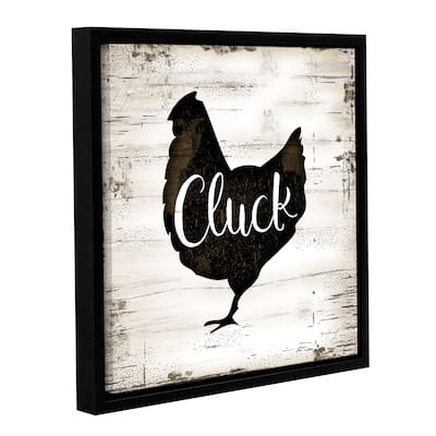 Jennifer Pugh's 'Farmhouse Chicken' Gallery Wrapped Floater-framed Canvas - multi