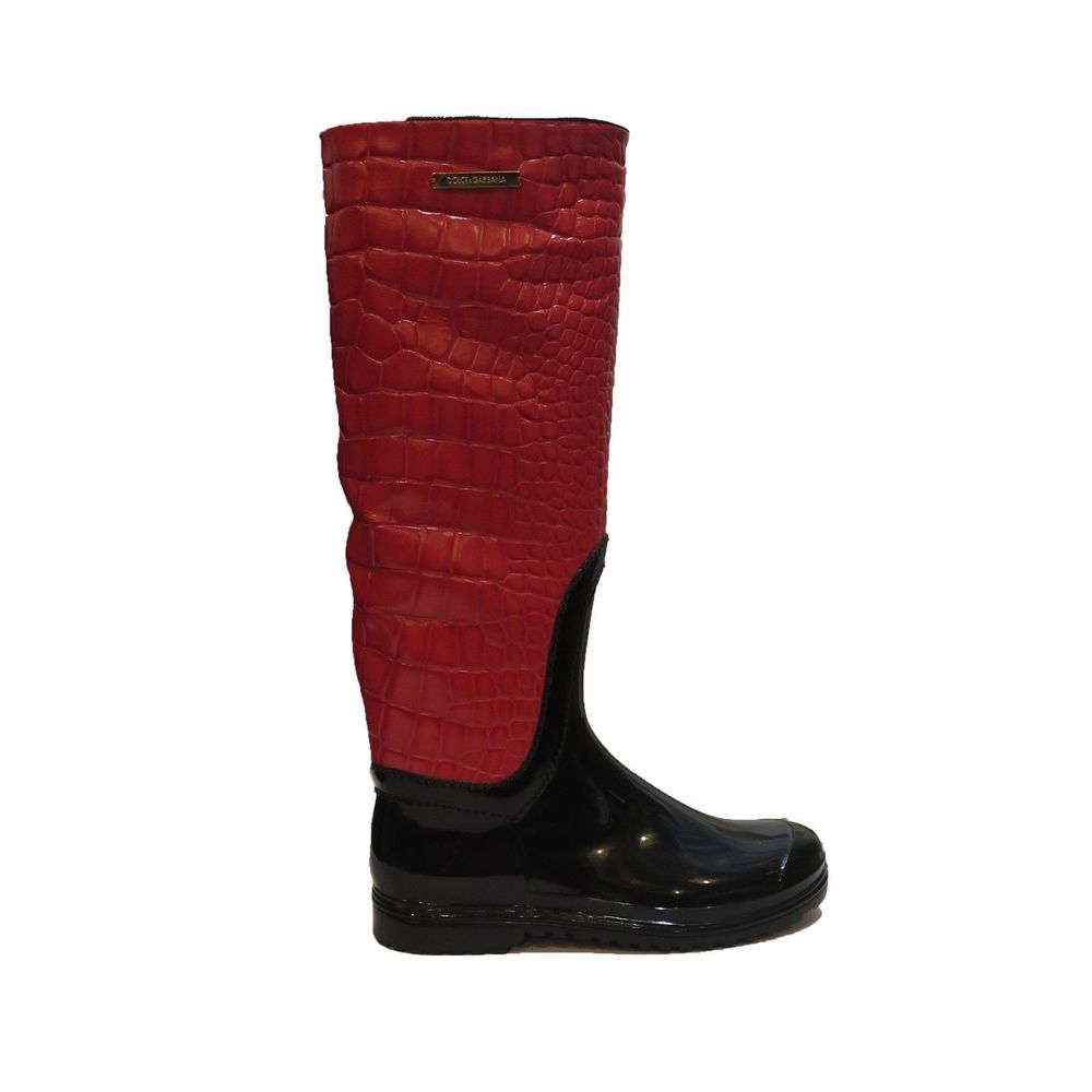 red designer boots
