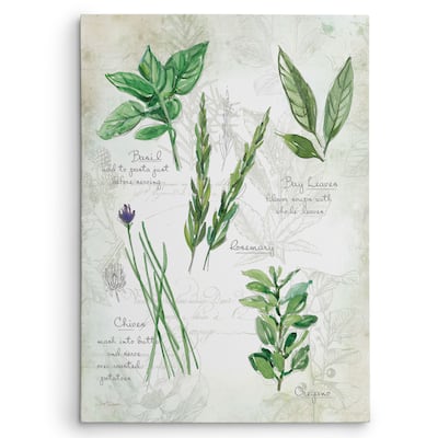 Wexford Home 'Fresh Herbs I' Gallery-wrapped Canvas Wall Art