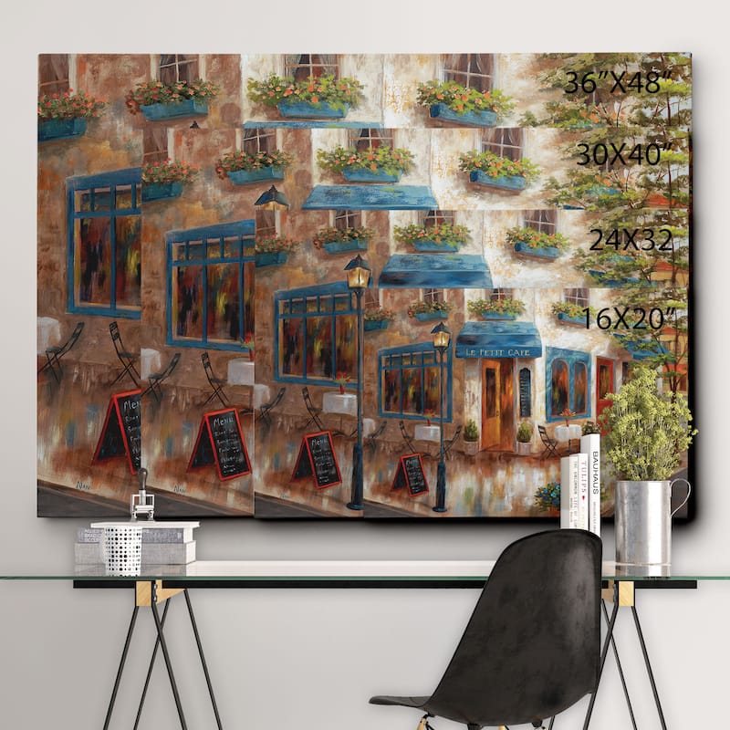 Wexford Home Nan 'Le Petit Cafe' Canvas Wall Art