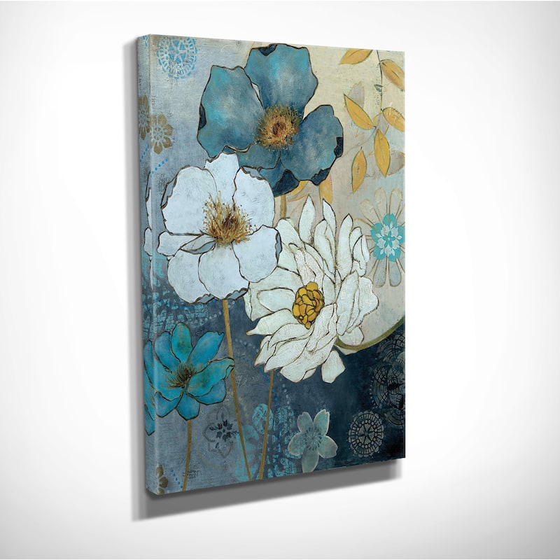 Wexford Home 'Blue Denim GardenII' Multicolored Canvas Wall Art