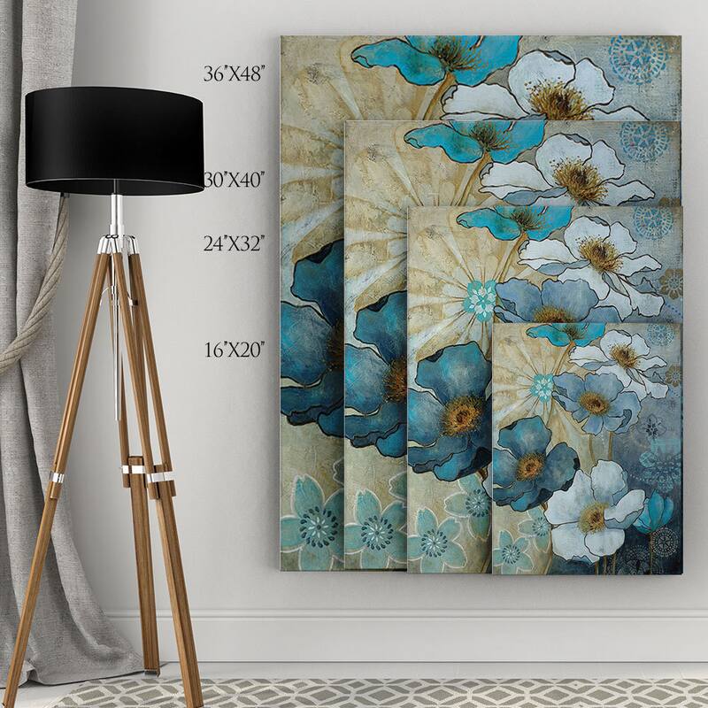 Wexford Home Carol Robinson 'Blue Denim Garden I' Canvas Wall Art