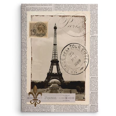 Katrina Craven 'Paris Memories' Gallery-Wrapped Canvas Wall Art