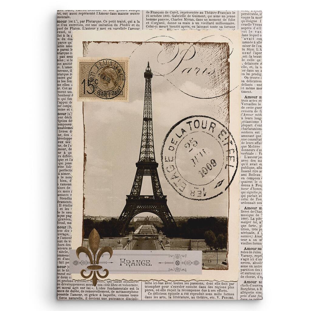 Katrina Craven 'Paris Memories' Gallery-Wrapped Canvas Wall Art