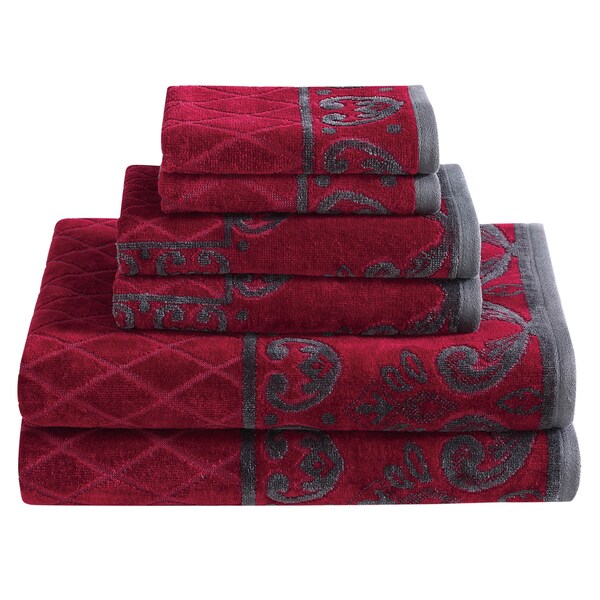 Cotton Velour 6-Piece Towel Set