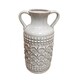 preview thumbnail 2 of 0, D'Lusso Designs Grey Ceramic 13-inch Pastel Handle Vase