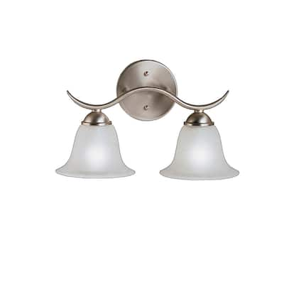 Kichler Lighting Dover 2-light Brushed Nickel Bath Vanity Light - Brushed Nickel