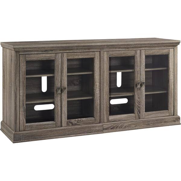 Shop Avenue Greene Adelle Tv Stand With Glass Doors For Tvs Up To
