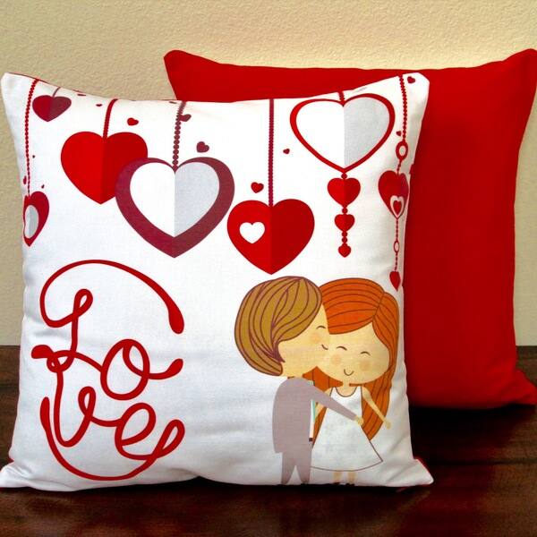 Shop Artisan Pillows Valentine S Day Red 17 Inch Indoor Throw