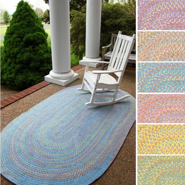 Playful Indoor / Outdoor Reversible Accent Rug, by Rhody Rug, 2 ft x 3 ft