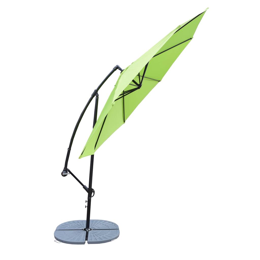 Lime Green 10-foot Troy Cantilever Umbrella