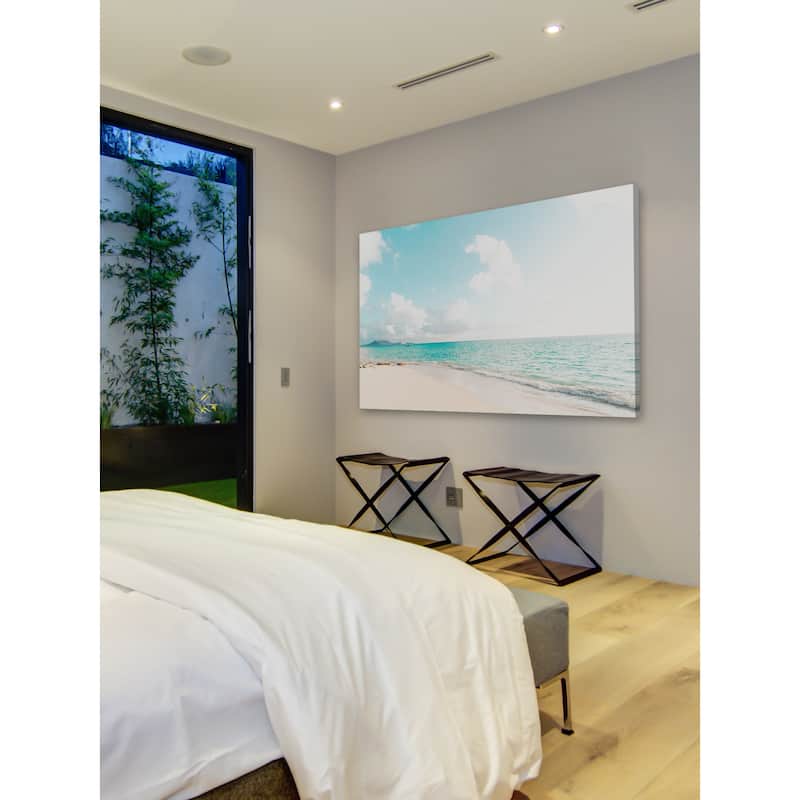 Marmont Hill - 'Lanikai, I'm in Love' by Morgan J Hartley Painting Print on Wrapped Canvas - Multi-Color