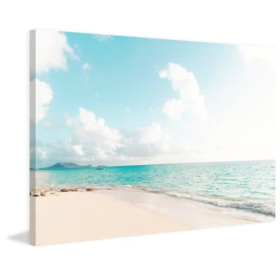Marmont Hill - 'Lanikai, I'm in Love' by Morgan J Hartley Painting Print on Wrapped Canvas - Multi-Color